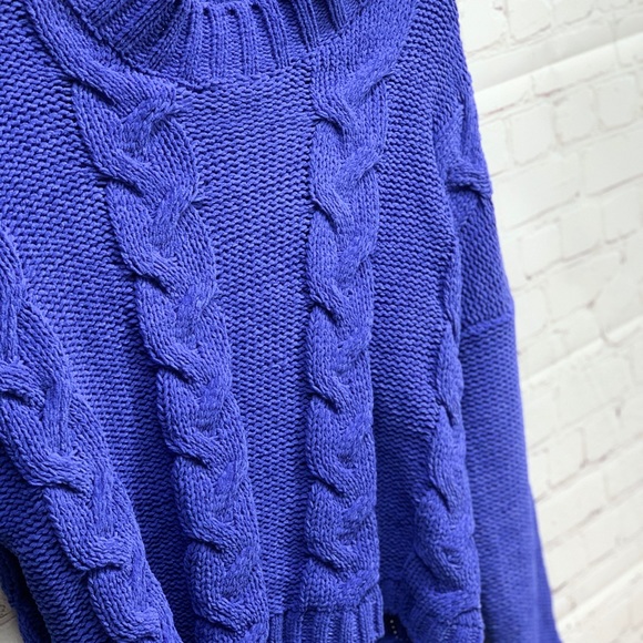 NEW Cotton Emporium Chenille Cable Mock Sweater - Picture 7 of 7
